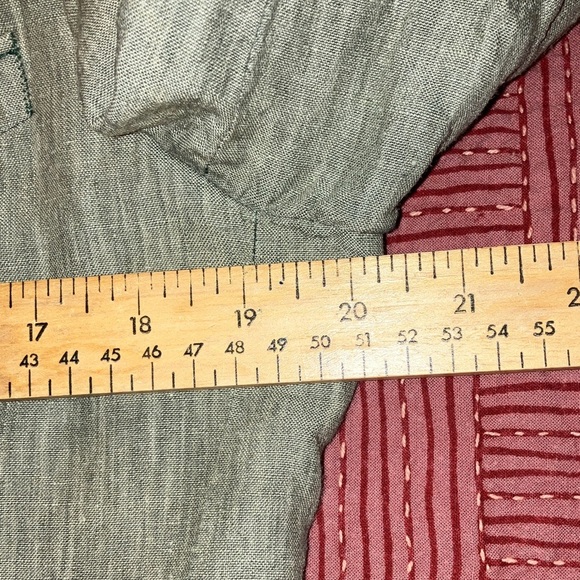 Linen men’s blazer heathered light green / gray - Picture 8 of 16